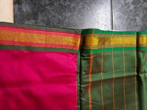 Rose Pink Saree With Paithani Border