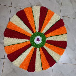 Colorful Handmade Rangoli Rug