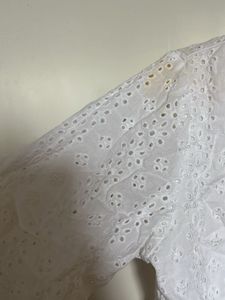White Eyelet Blouse