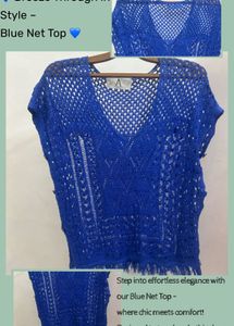 Blue Net Top