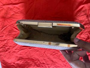 Sparkly Silver Clutch