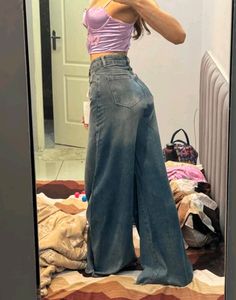 Savana Raw Hem High Waisted Denim