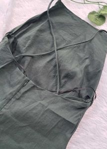 Zara Draped Green Dress