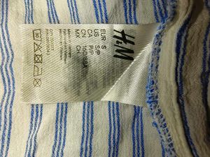 Size S H&amp;M Striped Tie-Front Tank Top