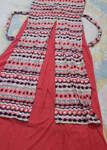 designer gown pink sleeveless adjustable waist