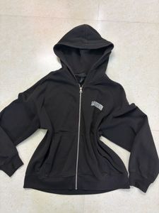H&amp;M oversize unisex Black Zip-Up Hoodie🥰