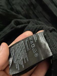 H&amp;M Black Shirt Oversized Dress