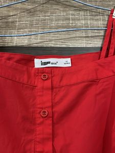 Red Off-Shoulder Top