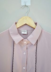 Pink Button-Up Top