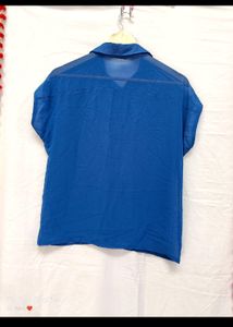 Transperancy Blue Stylish Shirt