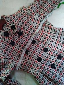 Retro Print winter Coat