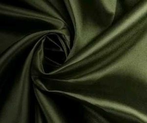 Olive Green Satin Fabric 5 mtr