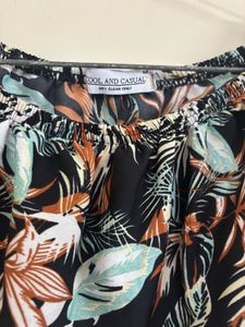 COOL AND CAUSAL BOTANICAL BEACH  CO-ORDS SET