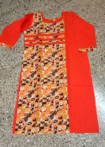 Catalogue Piece Brand New Blocks 3/4 Sleeves Printed L Size Kurta