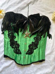 Green Corset Top