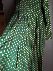 Green &amp; Gold Indian Dress