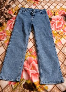High-Waisted Denim Jeans