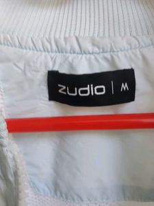 Light Blue Bomber Jacket