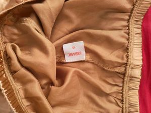 Gold Satin Coord Set