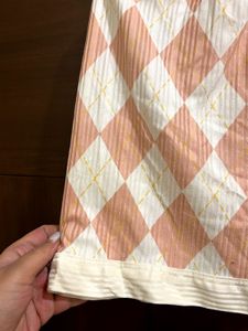 Peach Diamond Pattern Top