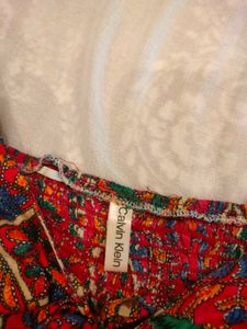 Vibrant Boho Padded Crop Top
