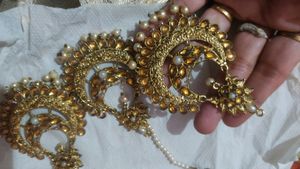 Earing With Maang Tikka