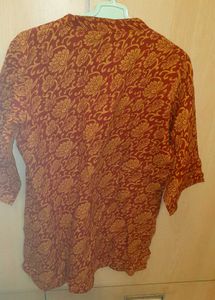 Earthy Shade Handicraft Embroidered Kurti