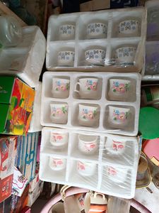 3 Set Of Cups 6 Piece Each New Multicolour Full