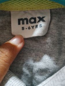 Max T- Shirt For Boys 4 To 6 Years