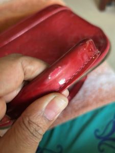 Louis Vuitton  Red Alma BB Handbag