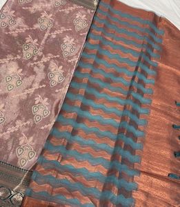 Teal Banarasi Zari Work Suit