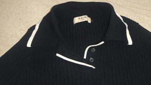 Black NAIN Polo Top