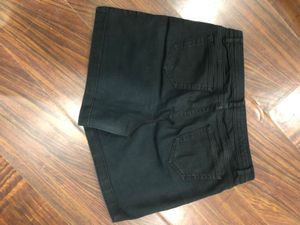 Black Denim Shorts Waist-32” Length-40”