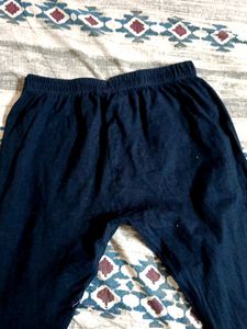 Blue Ankle Length Leggings Size L