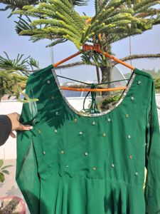 Green beautiful ethnic dress