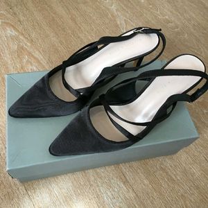 Black Slingback Heels