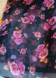 Floral Print Saree