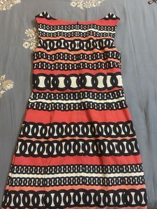 Retro Print Sleeveless Dress