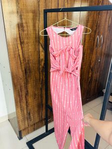 Striped Pink Jumpsuit