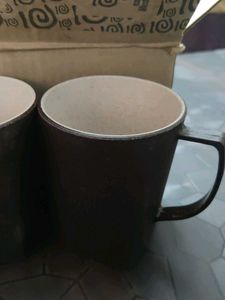 Set of 2 Black Mugs