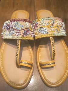 Embroidered Flats &amp; Sandals