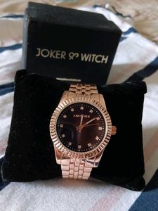 Joker &amp; Witch Rose Gold Watch