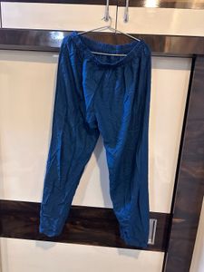 Blue Embroidered Cotton Kurta With Bottom
