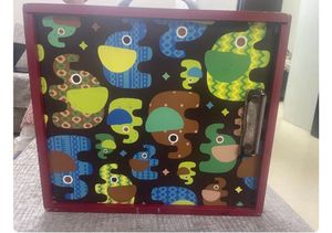 Set Of 3 Large Stencils,1 Wooden &amp;  1Aluminium Box