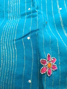 Chiffon Saree Blue