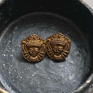 Maa Durga Brass Studs