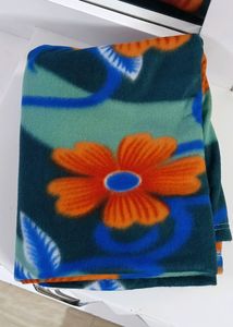 Floral Single Fleece Blanket (New)