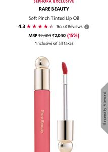 Rare Beauty Tinted Lip Oil And Souffle Creme