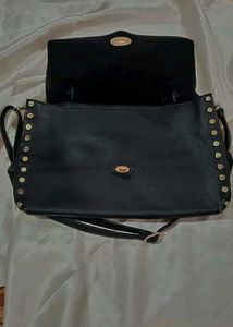 Black Studded Satchel