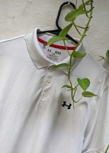 Under Armour White Polo Shirt